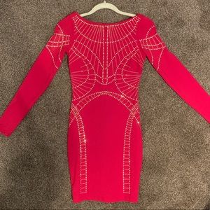 Long sleeve mini dress
